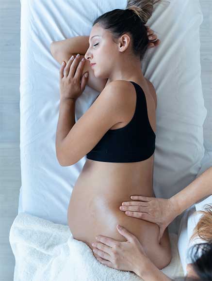 Pregnent woman massage